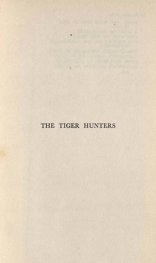 Tiger Hunters