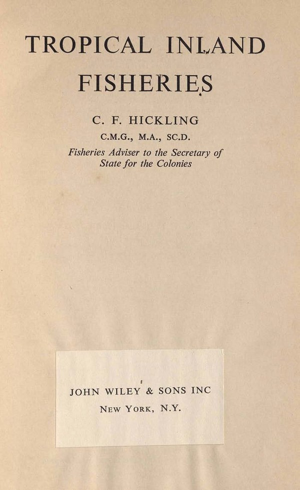 Tropical Inland Fisheries