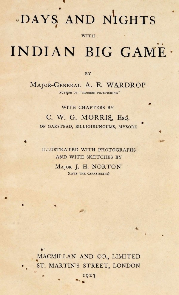 Days and Nights with Indian big game