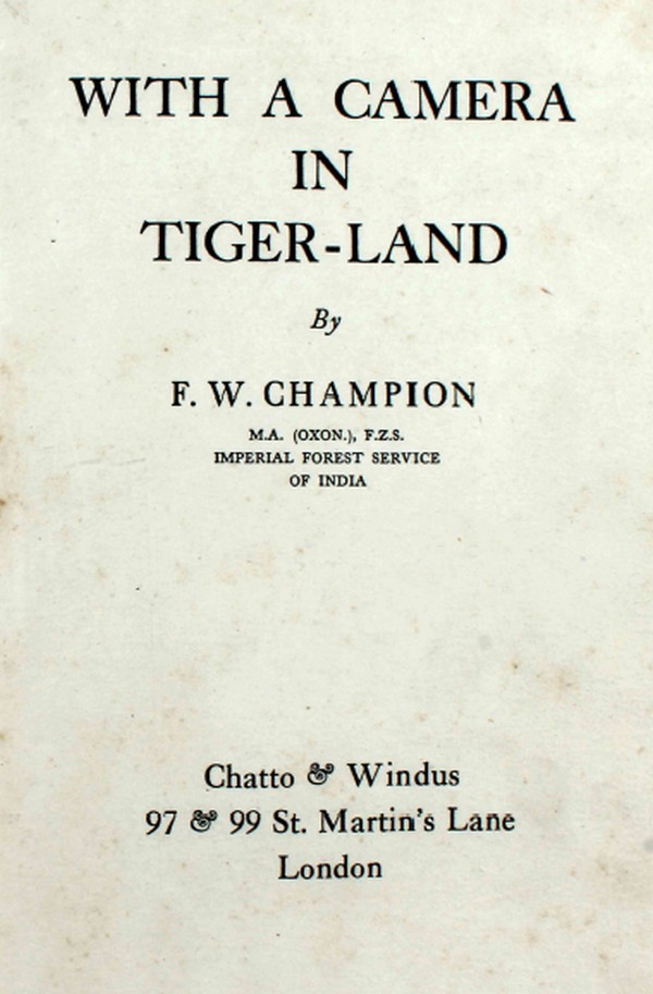 With a Camera in Tiger-Land #