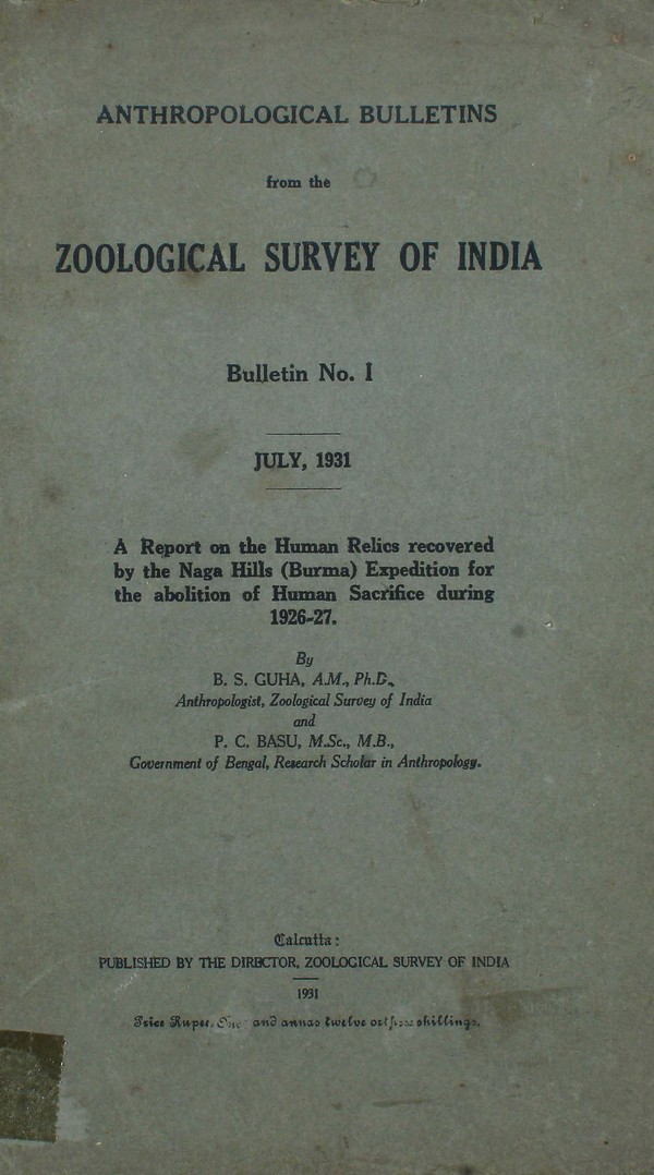 Anthropological Bulletins from the Zologocal Survry of India #