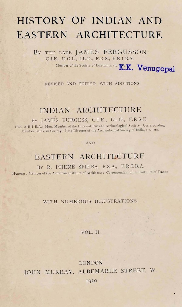 History of Indian and Eastern Architecture. Vol. II