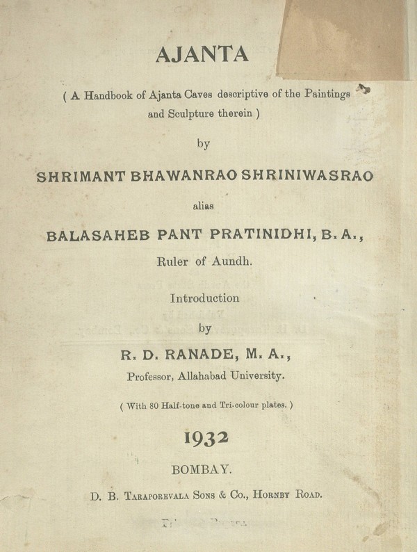 Ajanta : a handbook of Ajanta caves descriptive of the paintings and sculpture therein