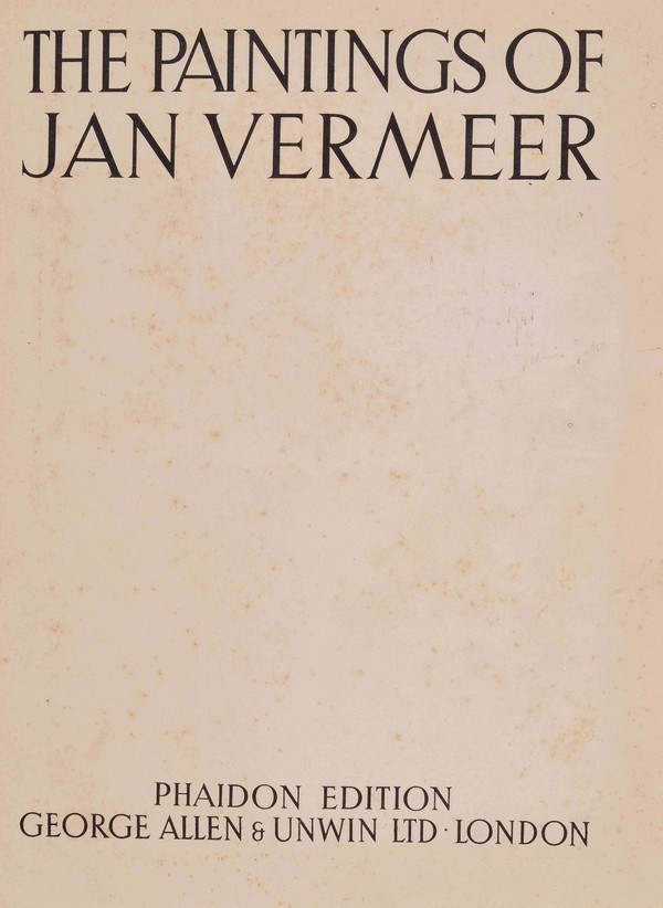 Paintings of Jan Vermeer