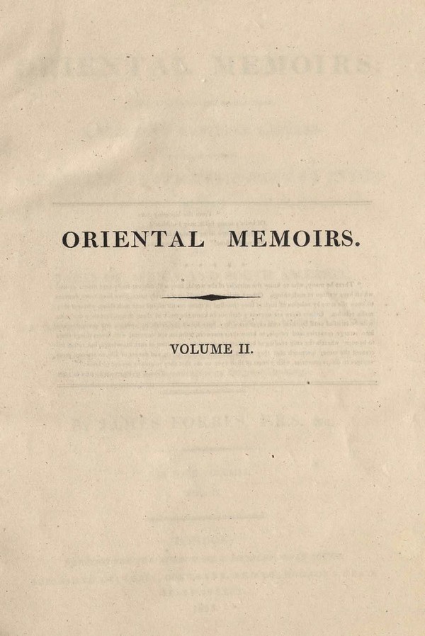 Oriental Memoirs: Selected and abridged from a series of familiar letters written during seventeen years residence in India-2