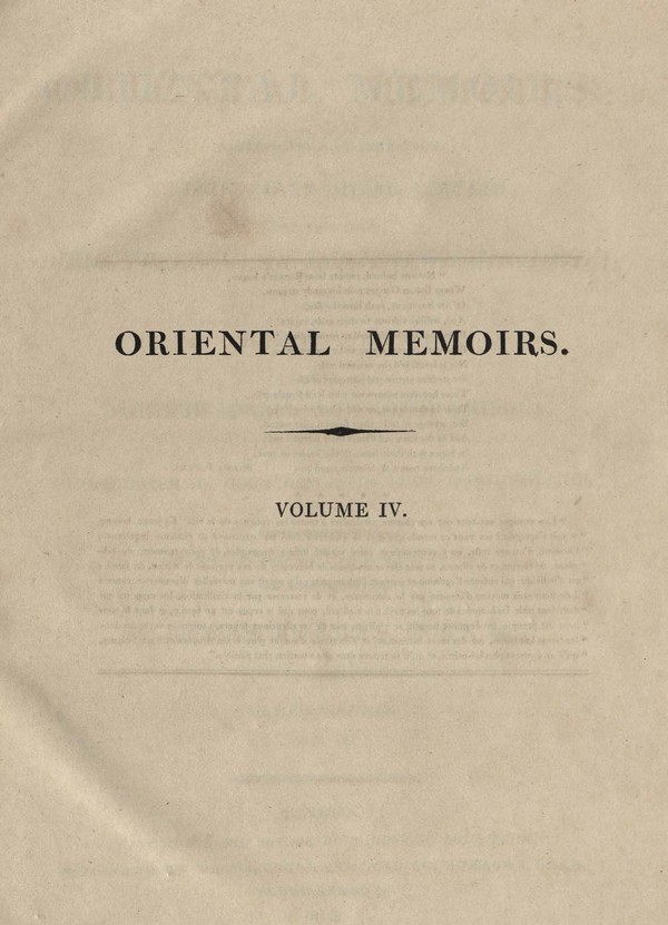 Oriental Memoirs: Selected and abridged from a series of familiar letters written during seventeen years residence in India-4