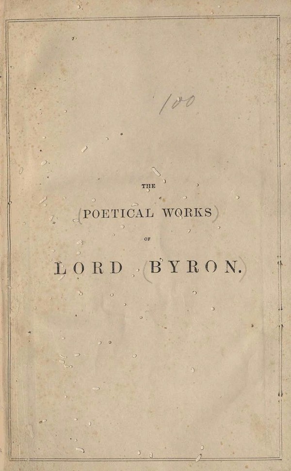 Pictorial works of Lord Byron : collected and arranged with notes