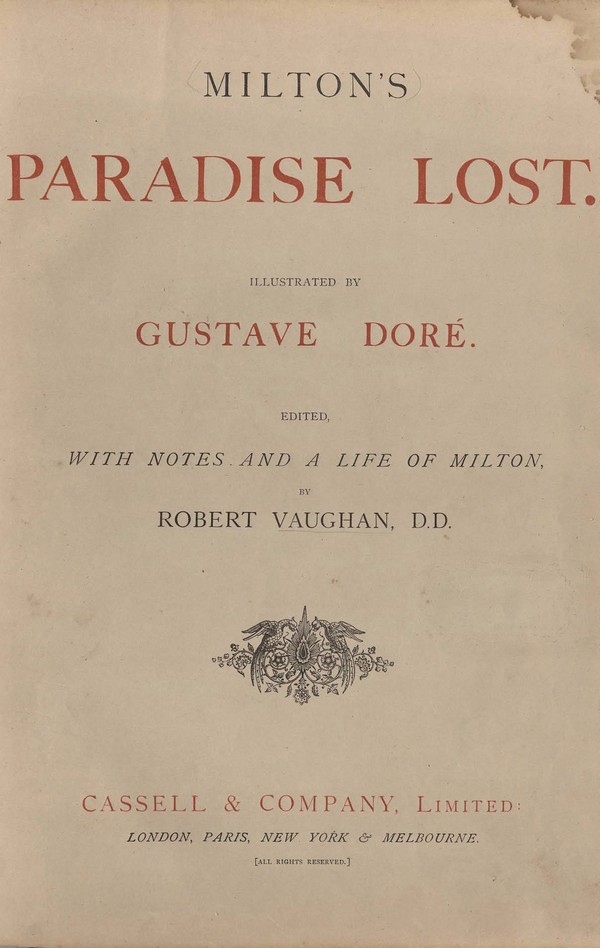 Milton’s Lost Illustrated by Bustave Dore