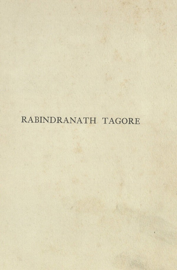 Rabindranath Tagore : a biographical study