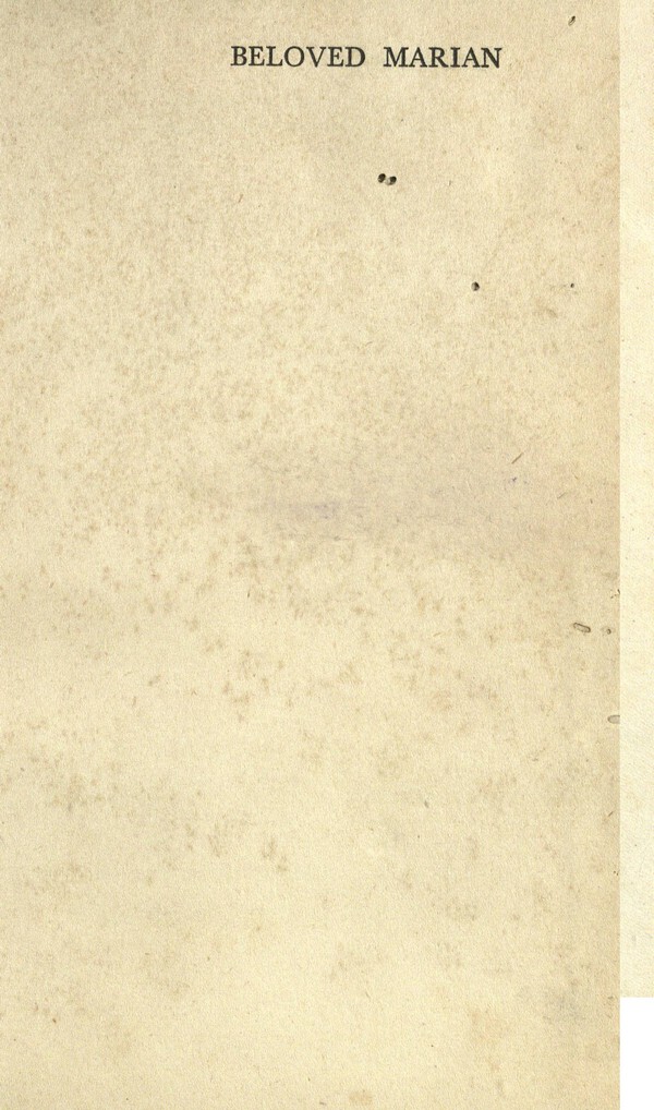 Beloved Marian : The Social History of Mr. j and Mrs. Warren Hastings