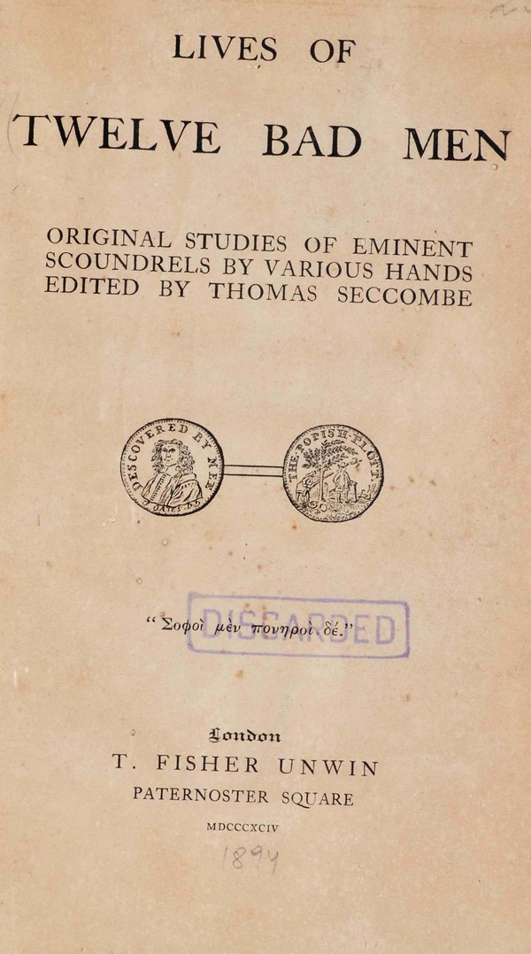 Lives of Twelve Bad Men