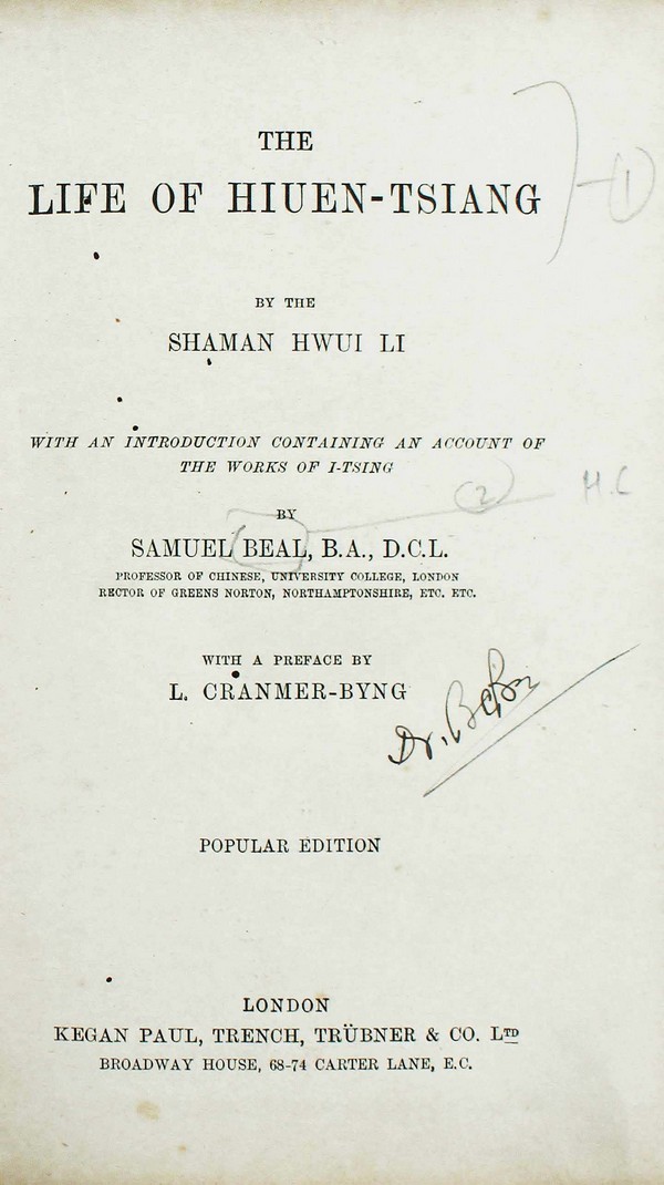 The Life of Hiuen-Tsiang #