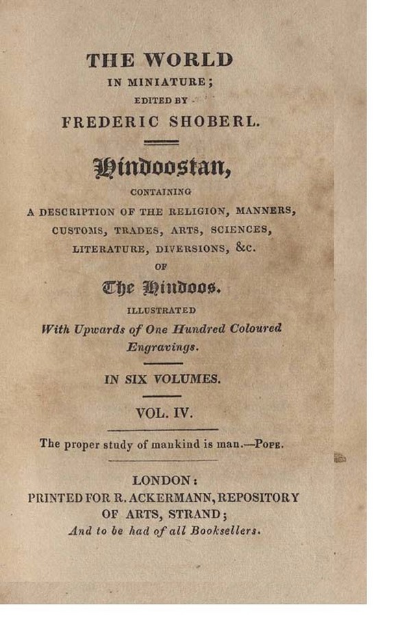 World in Miniature: Hindoostan-Vol-4