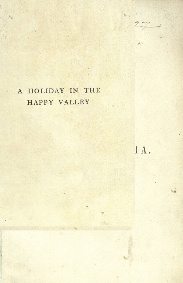 A Holiday in the Happy Valley with Pen and Pencil