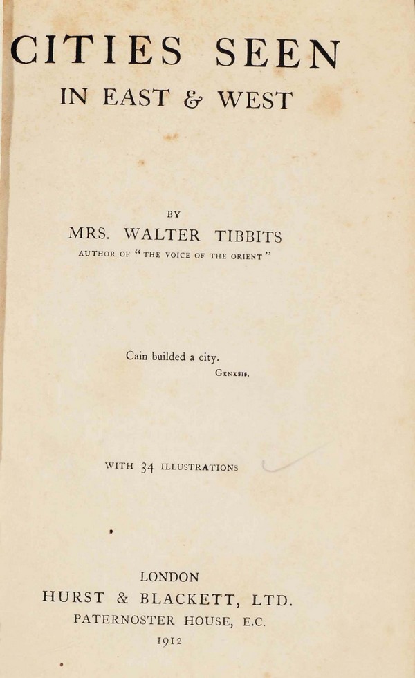 Cities seen in East and West : With 34 Illustrations