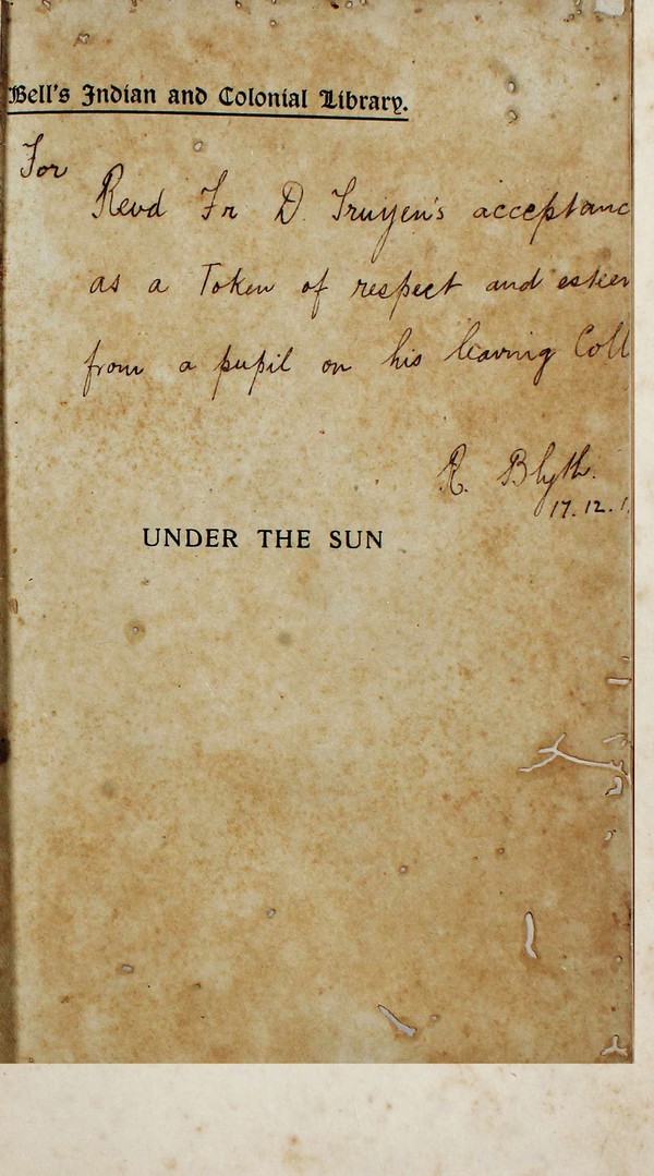 Under the Sun : Imprssions of Indian Cities with a Chapter dealing eith the Later Life of Nana Saheb #