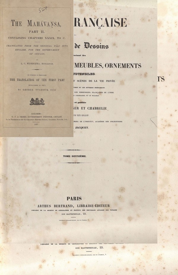 The Maha?van?sa : Part II. Containing chapters XXXIX to C. Translated from the original Pa?l?i into English, for the Government of Ceylon
