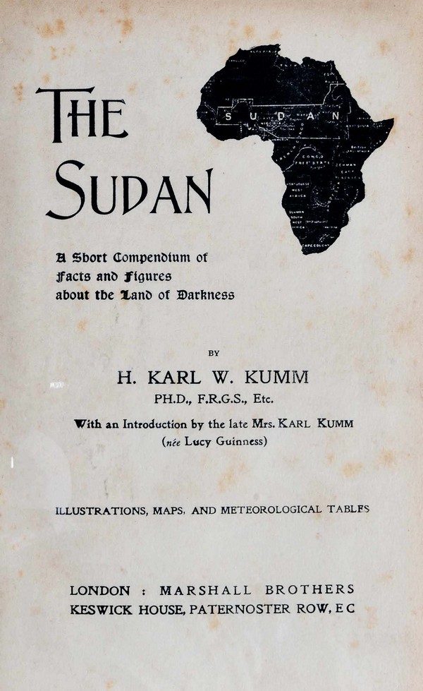 The Sudan : A short Compendium of facts and figures about the Land of Darkness