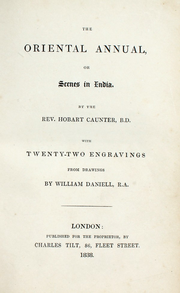 The Oriental, or Scenes in India #