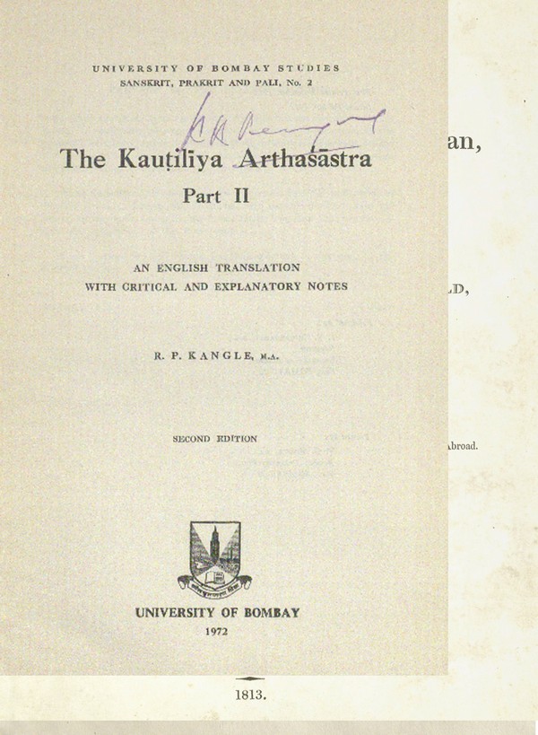 The Kautiliya Arthshastra. Part II