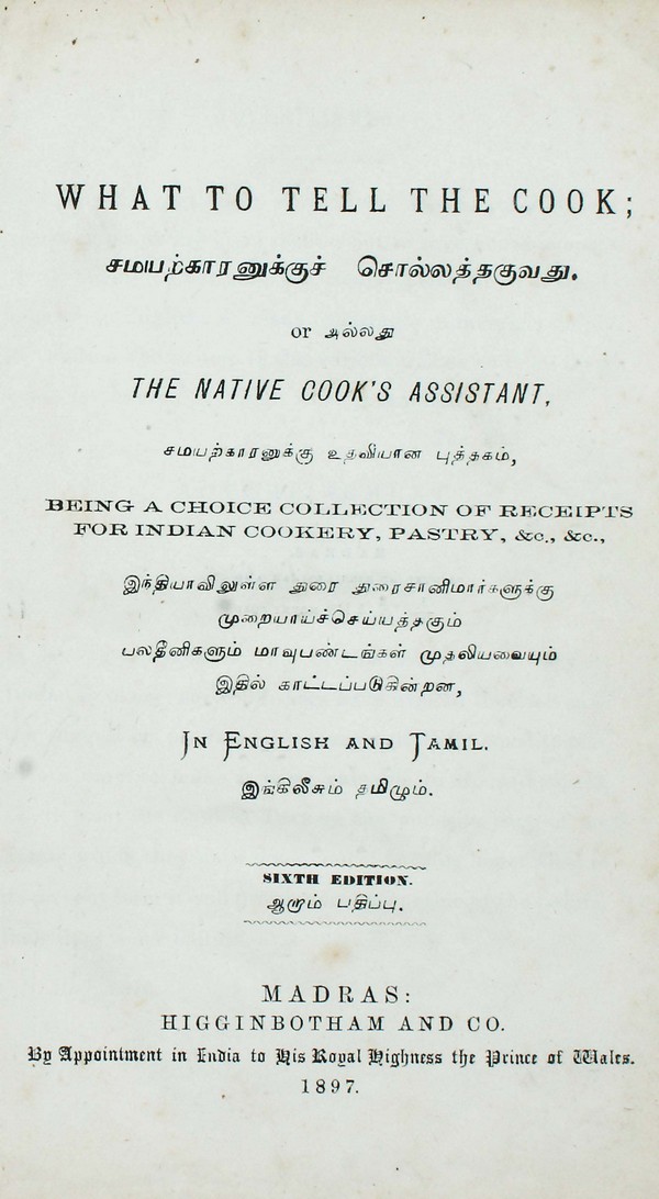 What to Tell the Cook #