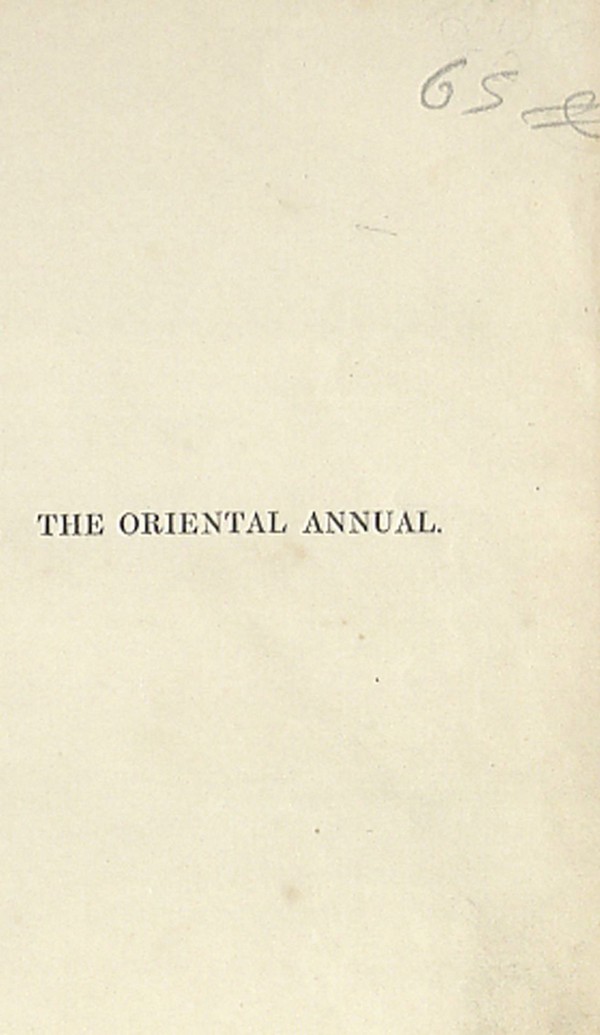 The Oriental annual, or, Scenes in India : comprising twenty-two engravings from original drawings