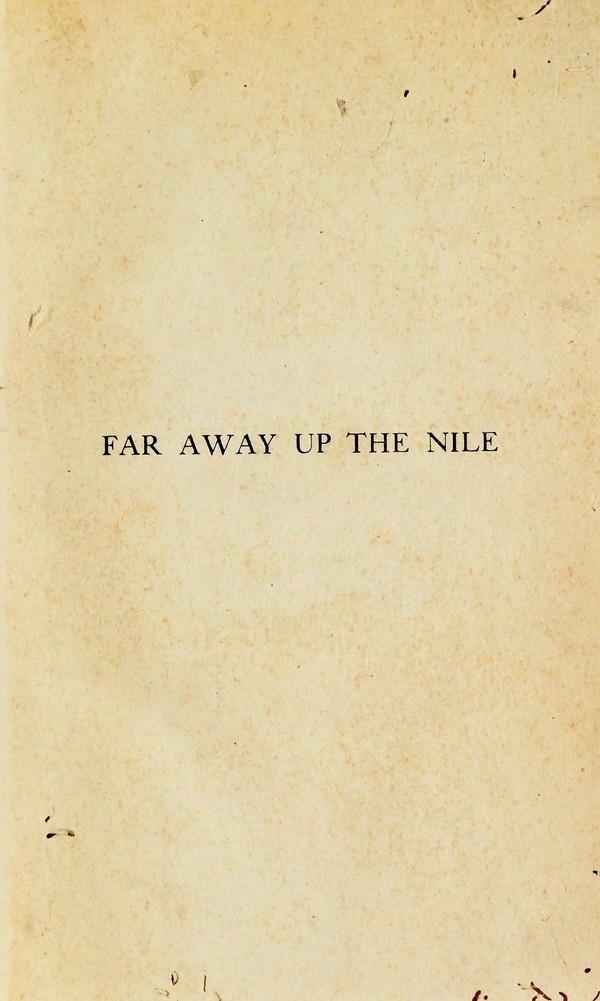 Far away up the Nile