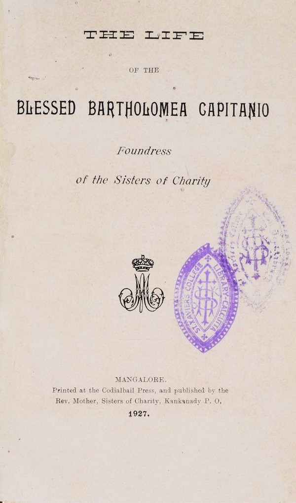 Blessed Bartholomea capitanio: Foundress of the Sisters of Charity