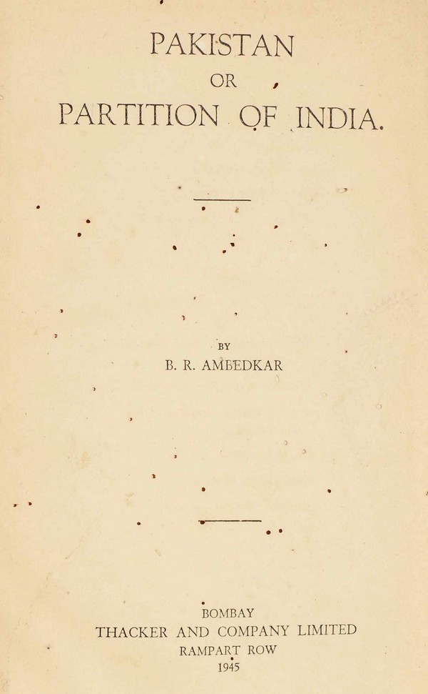 Pakistan or Partition of India