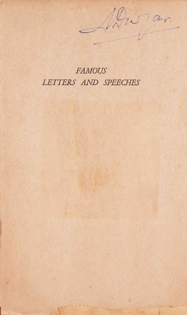 Famous letters speeches #