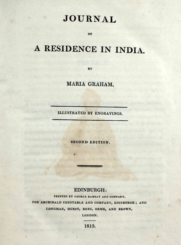 Journal of a Residence in India. #
