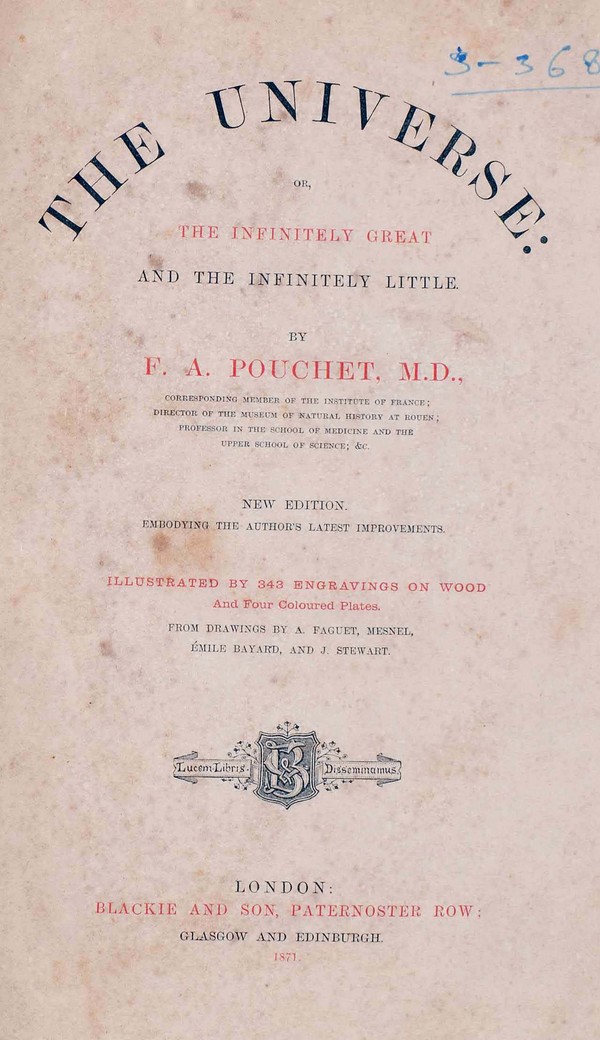 The Universe: or The Infinitely Great and the Infi itrely Little