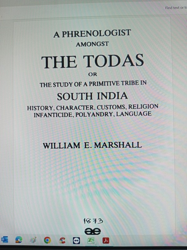 Phrenologist Among The Todas