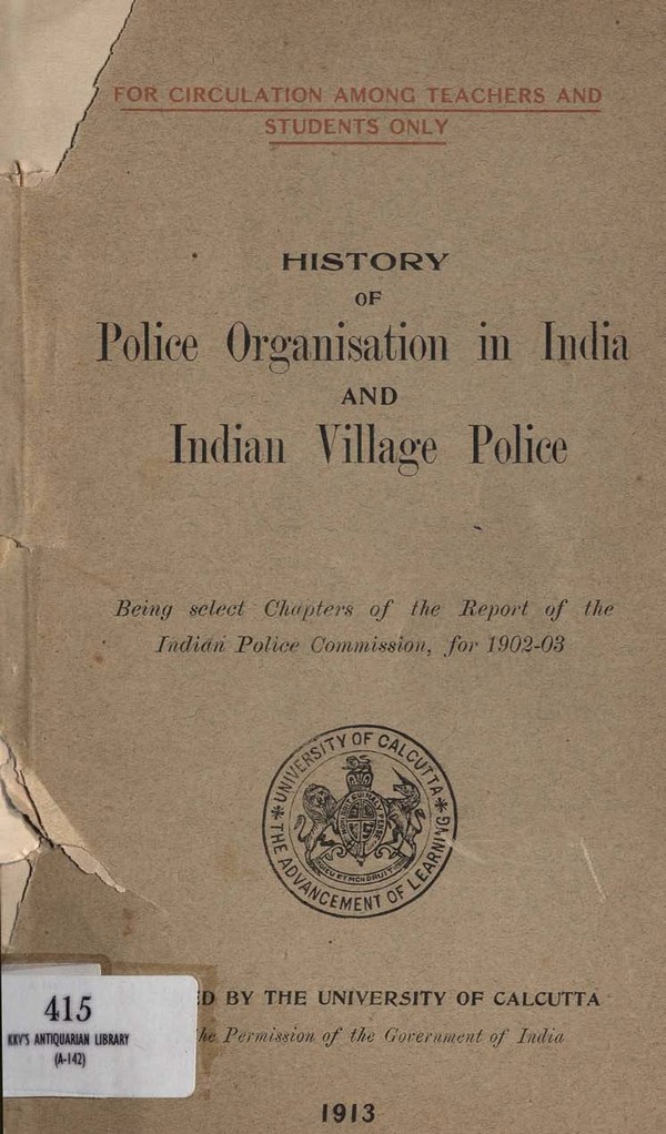 Police Organisation In India And Indian Village Police