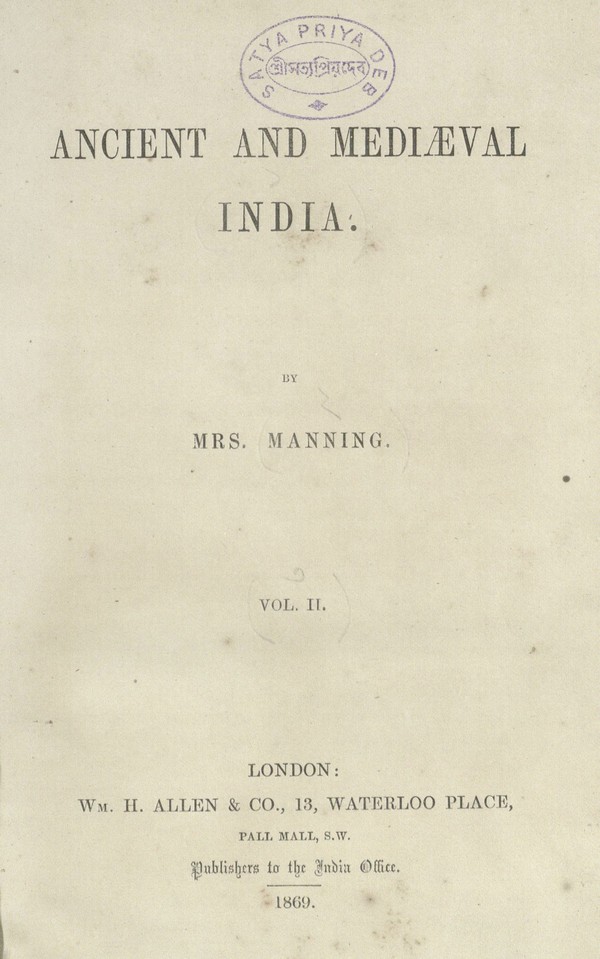 Ancient and Mediaeval India, Volume 2