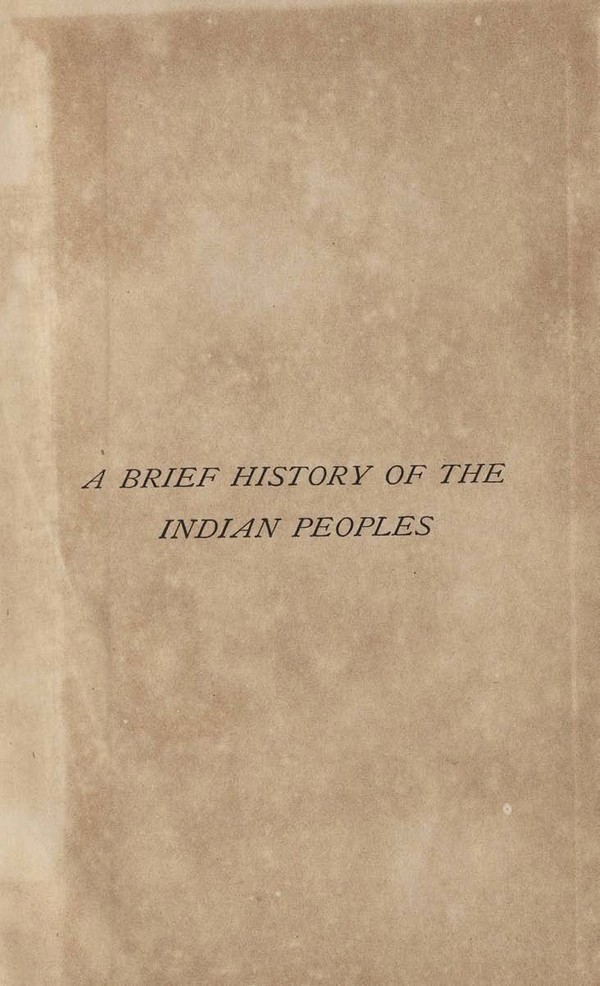 Brief History of the Indian Peoples