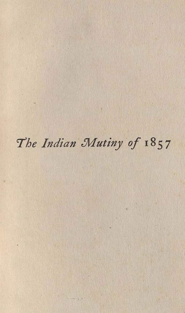 Indian Mutiny of 1857