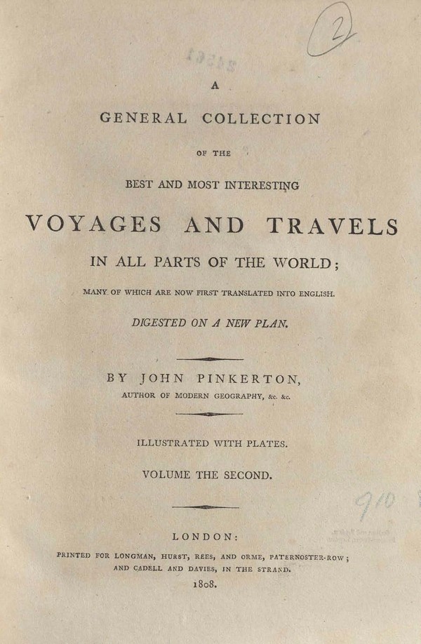 General Collection of the Best Most intersting Voyages & Travells in all parts of the World, Vol. II