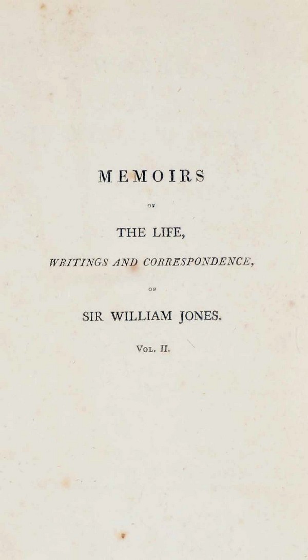 Works of Sir William Jones-II