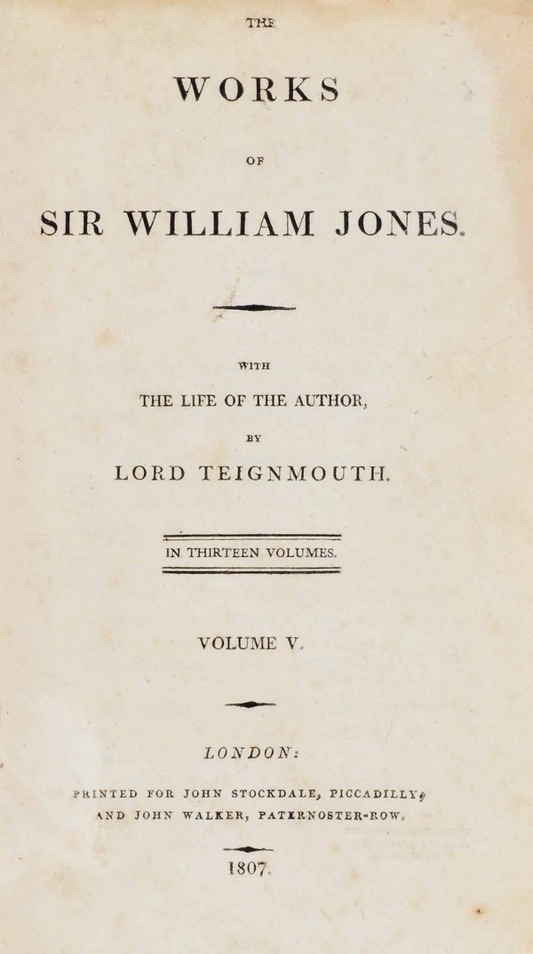 Works of Sir William Jones-V