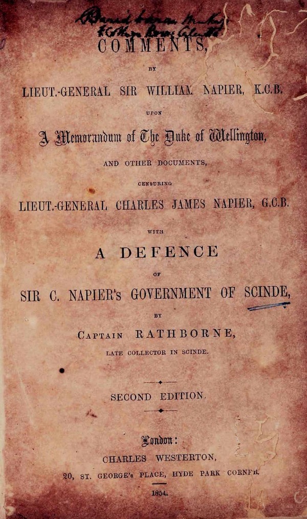 Comments by Lt. Gen. William Neples upon Memorandum of the Duke of Wellington