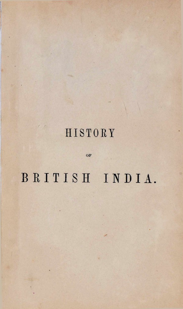 History of British India