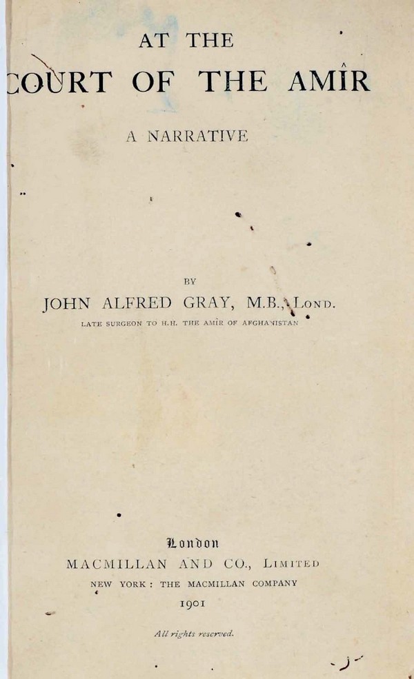 At the Court of the Amir: A Narrative