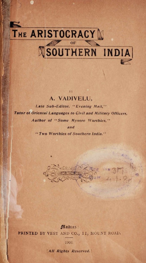 Aristocracy of South India