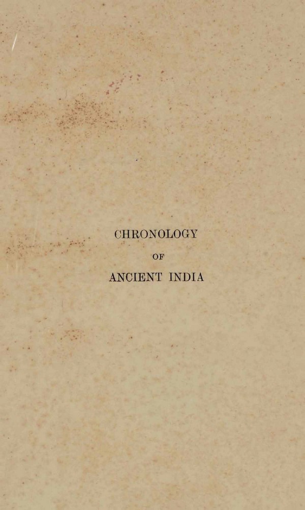 Chronology of Ancient India