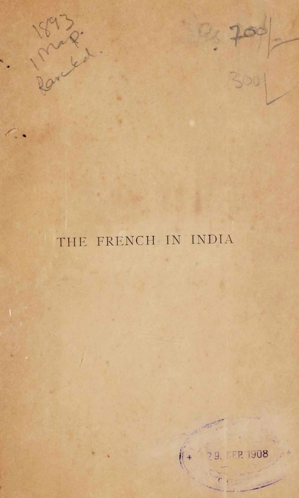 History of the French in India