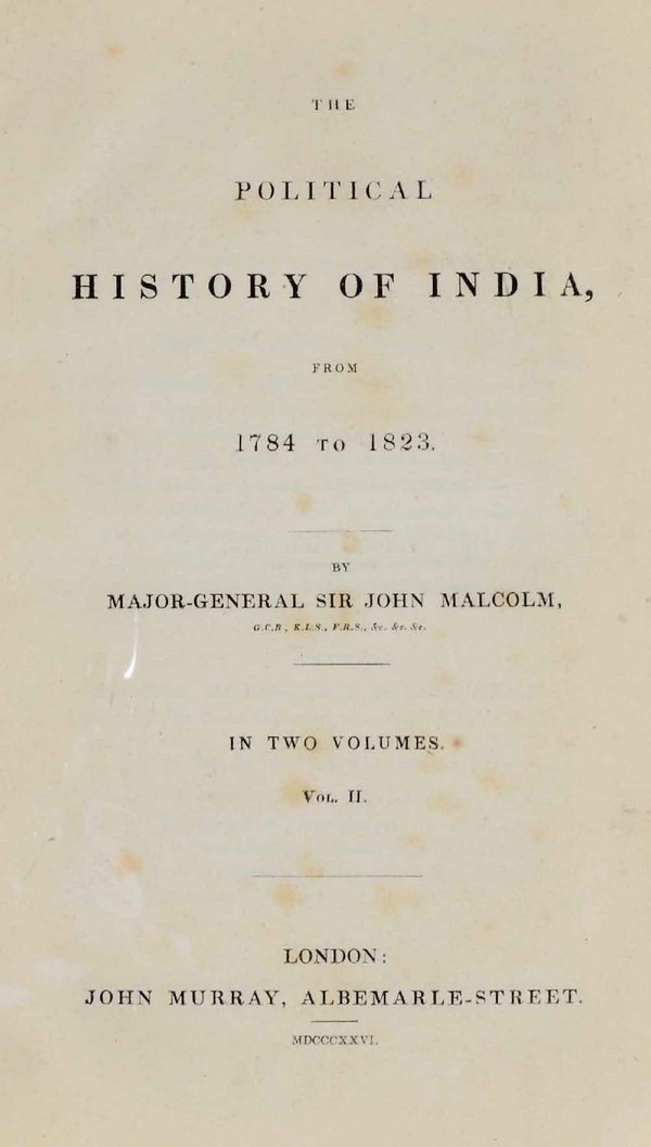 Political History of India from 1784 to 1823. Vol. 2
