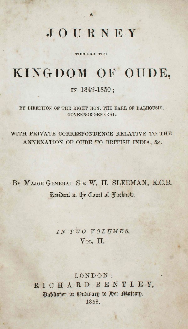 Journey through the Kingdom of oude in 1849-1850. Vol. II #