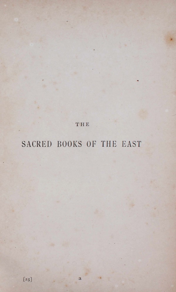 Sacred Books of the East