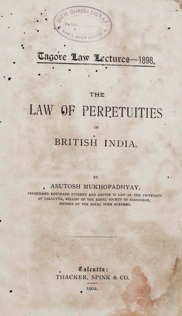 Law of Perpetuities in British India